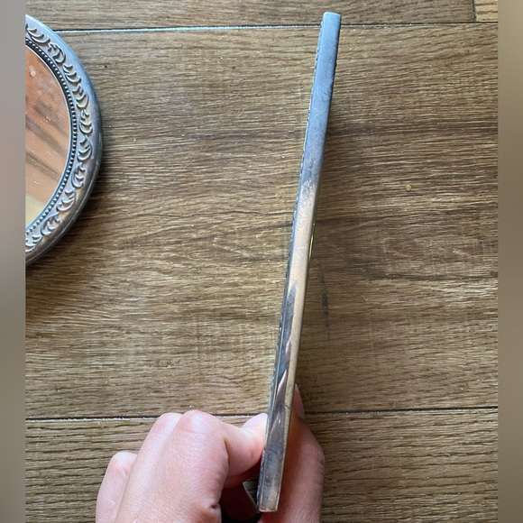 Vintage Silver Plated Bronze Hand Mirror & Comb Set - Picture 4 of 6